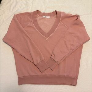 PERFECTWHITETEE sinead v-neck sweatshirt Vintage Pink Size S